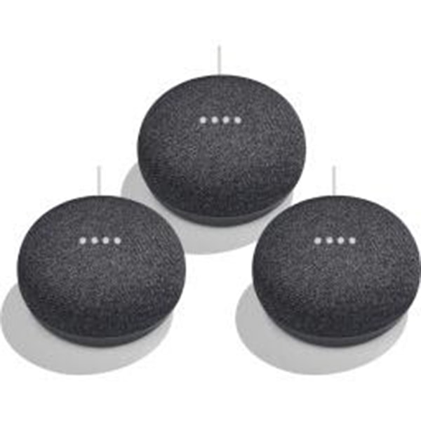 3 Pack Google Home Mini Personal Home Assistant Digital Media Streamer only $68.95 (was $99.99) with Free Shipping