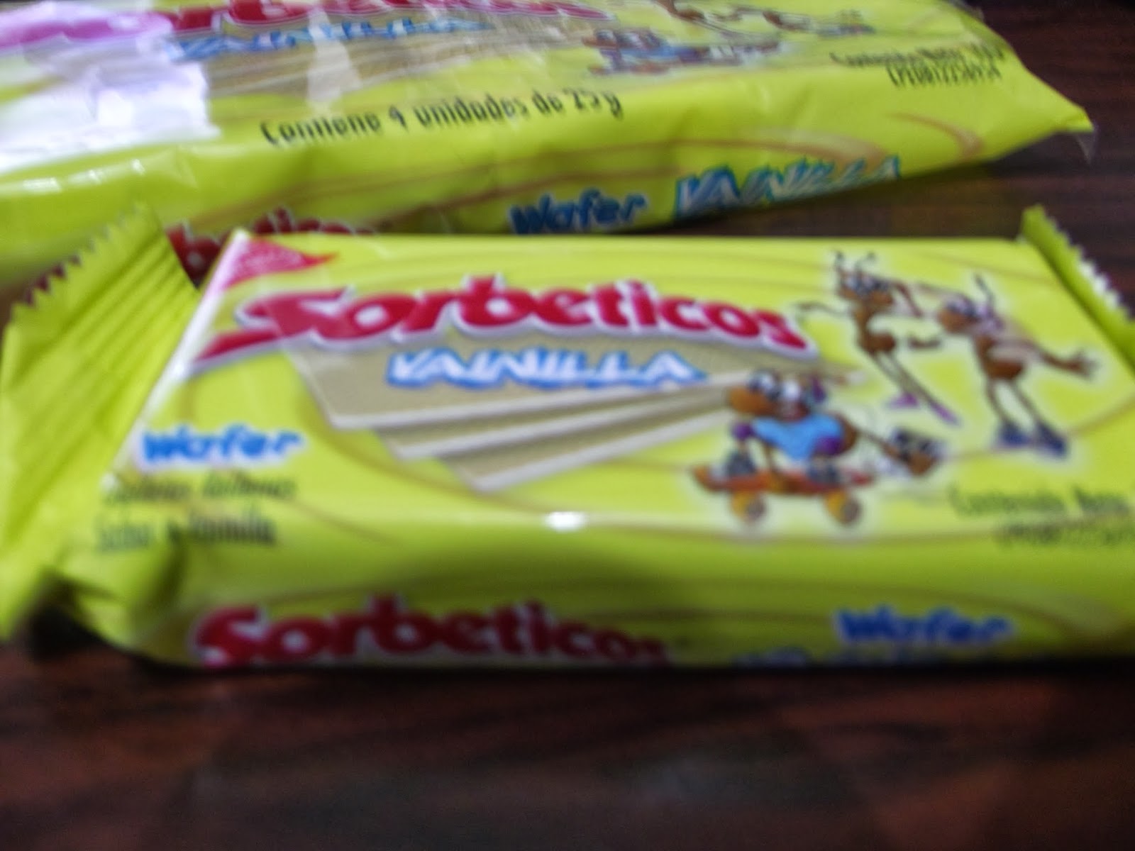 Sorbeticos Nabisco (Kraft Foods) 100g en 4 paquetes de 25g Hecho en