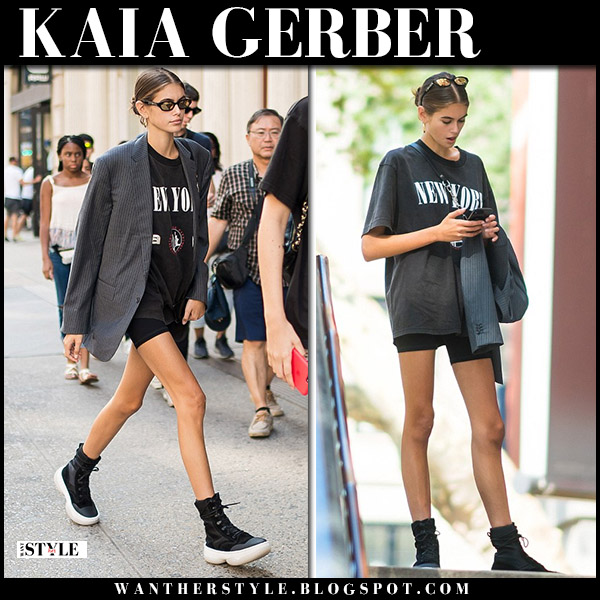 grey blazer black t shirt