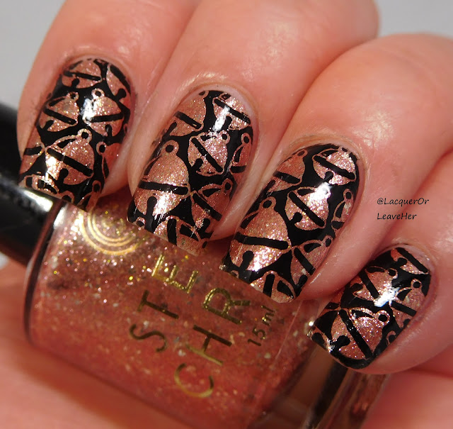 Stella Chroma Rosé til Champagne stamped with UberChic Beauty Happy Christmas