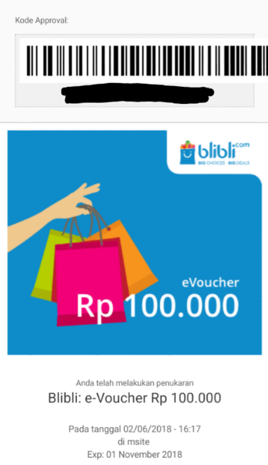 Ummi S Note Bukti Pembayaran Pertama Globaltestmarket Via Voucher Blibli