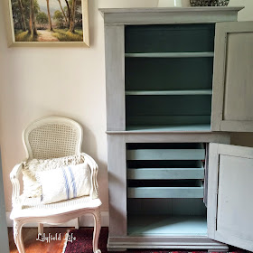 painted vintage linen press by Lilyfield Life