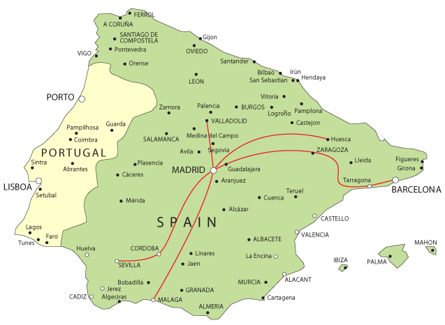 Visão Mais Detalhada Do Mapa De Espanha E Portugal Com As Ruas Das Várias  Cidades Milan Fevereiro De 2020 Filme - Vídeo de mapas, espanha: 172382150
