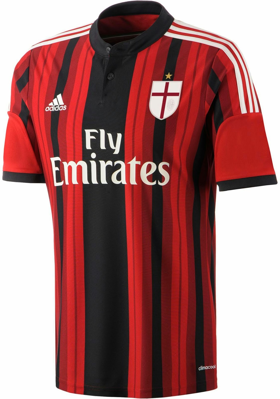 Camisa do milan listrada Clearance