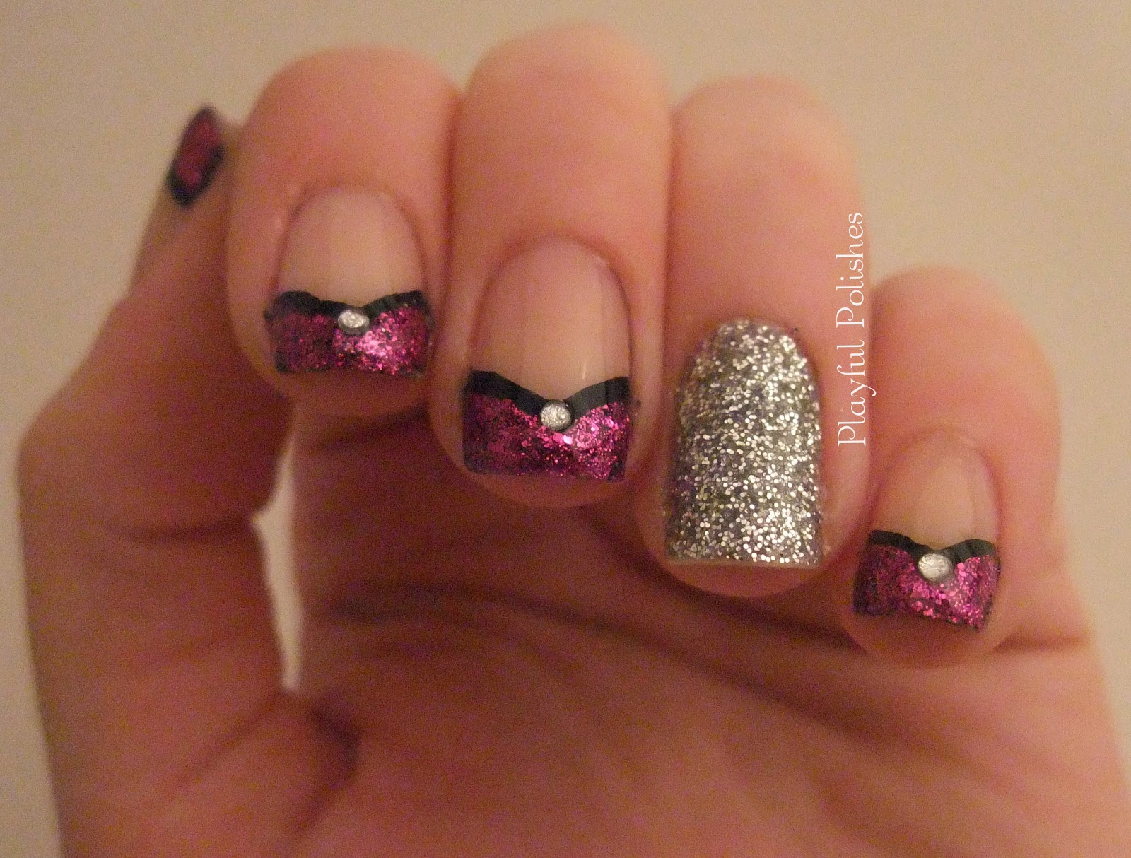 Playful Polishes: JANUARY NAIL ART CHALLENGE: DAY 25