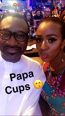 1 Billionaire, Femi Otedola's daughter, Cuppy, shares new photo of her Dad's 'simple' phones