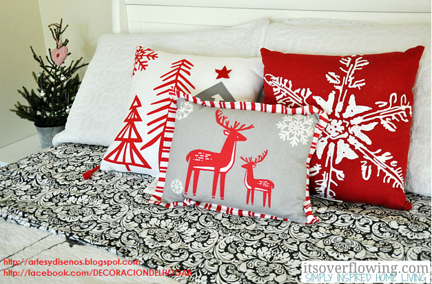 Decorar Dormitorios para Navidad Bedroom Christmas by artesydisenos.blogspot.com