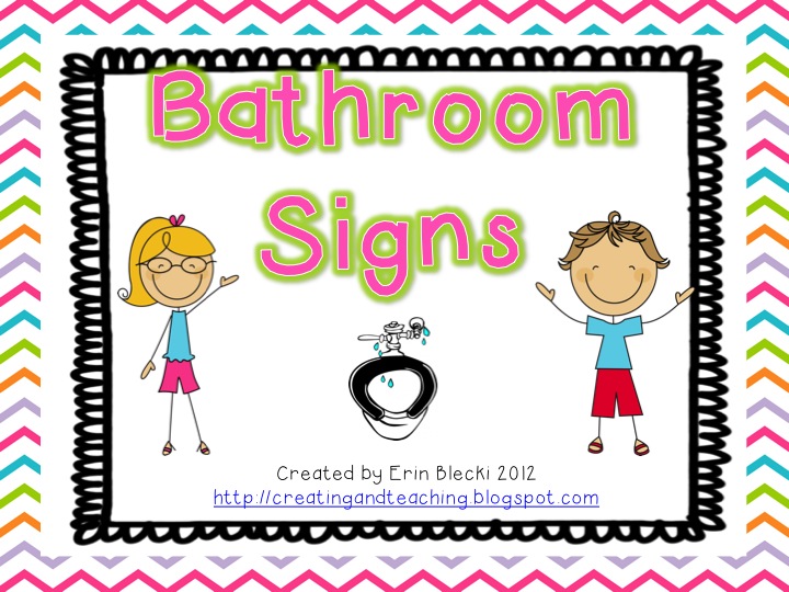 Bathroom Signs FREE Creating Teaching Bathroom Signs FREE Creating Teaching