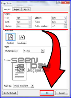 Cara Mengatur / Membuat Margin 4433 atau 4343 - SEEN-DAY