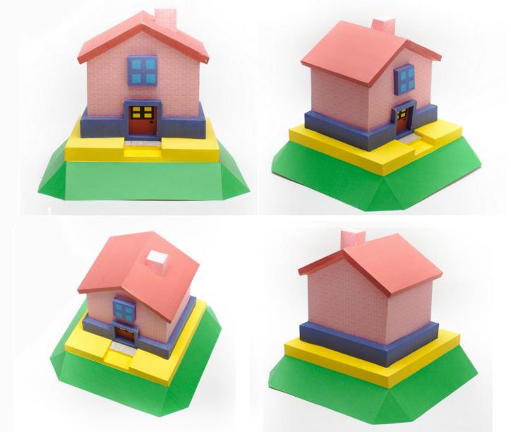 PAPERMAU A Simple Little House Paper Model by Mookeep