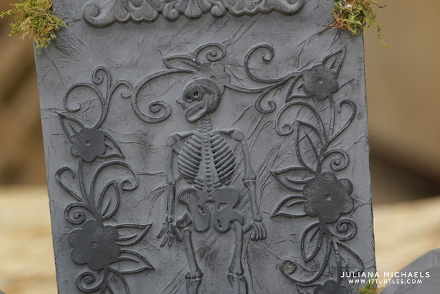 Halloween Tombstone Graveyard Centerpiece by Juliana Michaels