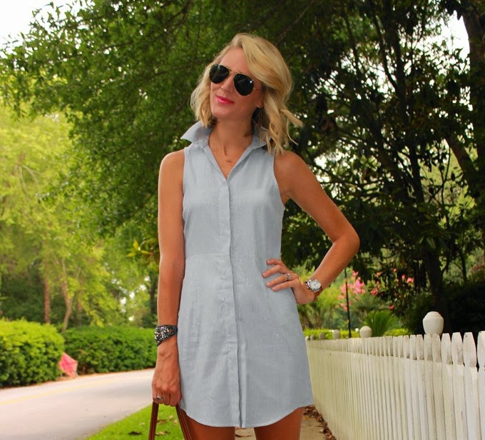 Belle de Couture: Sleeveless Shirtdress