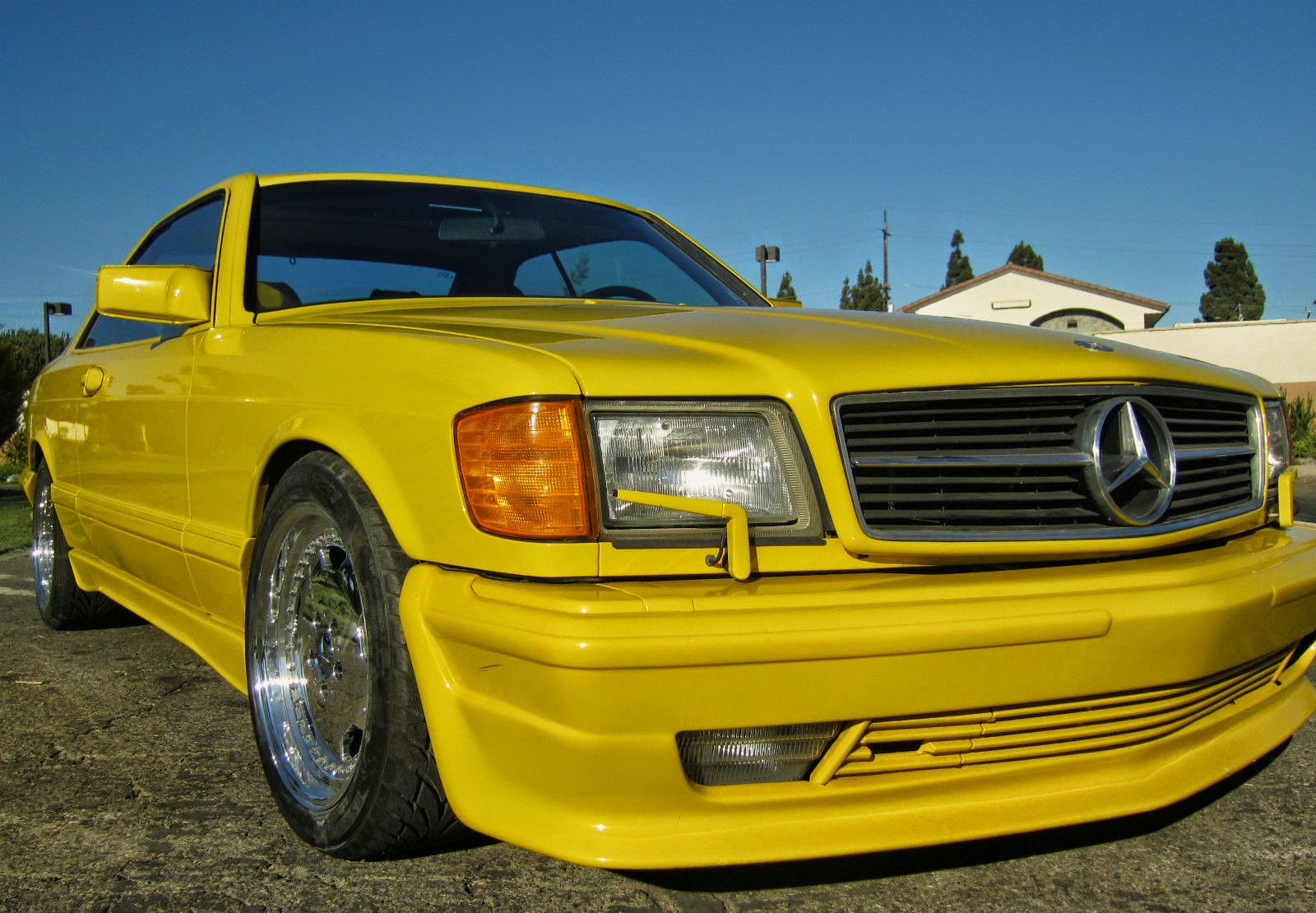 Mercedes Benz C126 560sec Yellow Benztuning