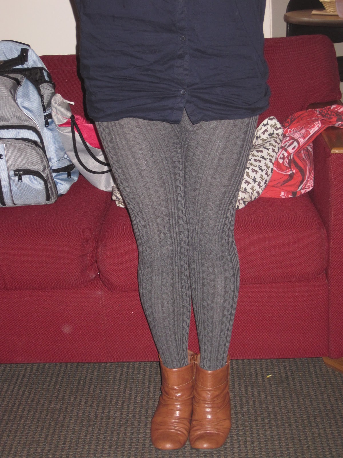 Life, Pinned Style Cable Knit Leggings