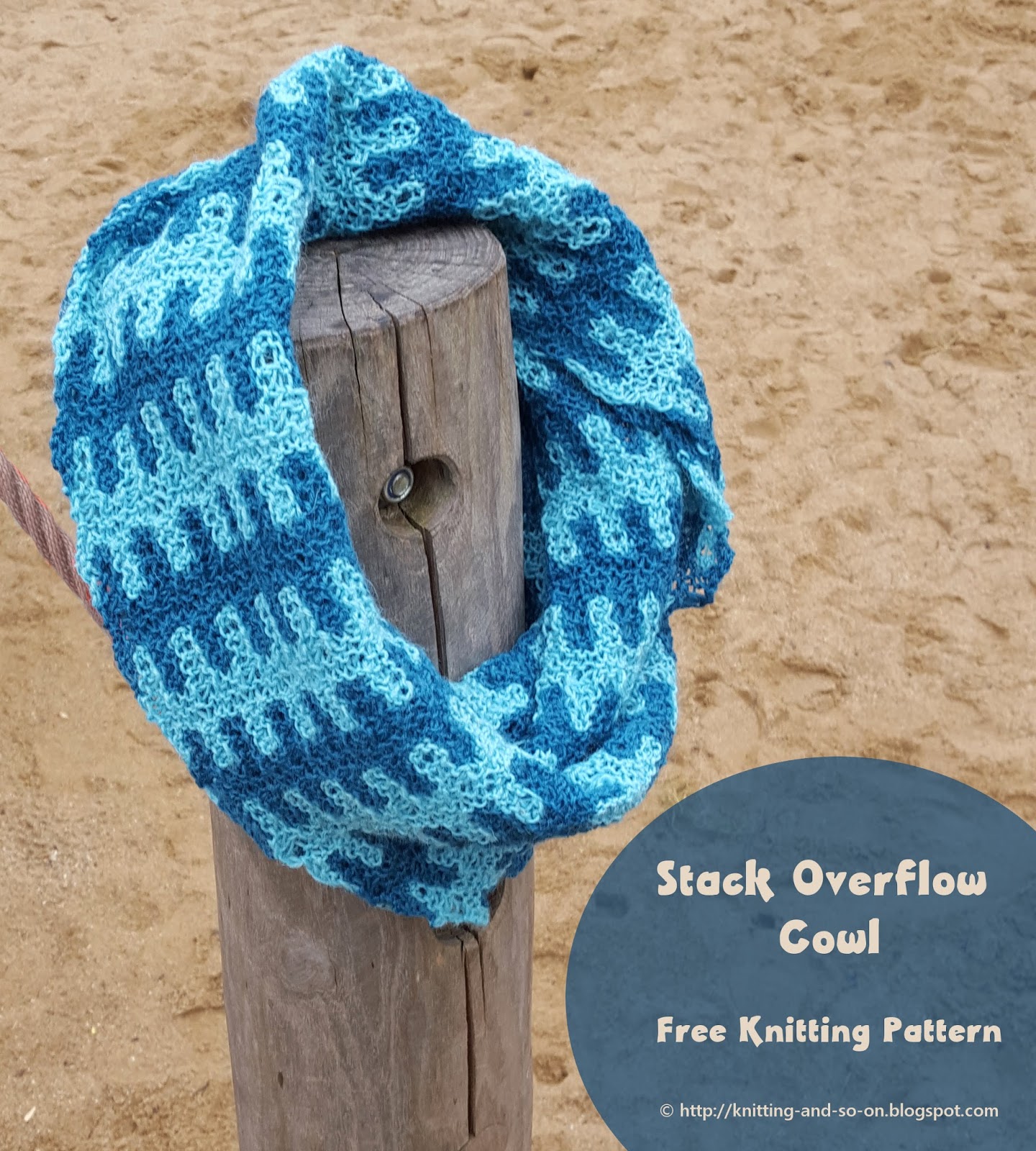 Knitting and so on Stack Overflow Cowl