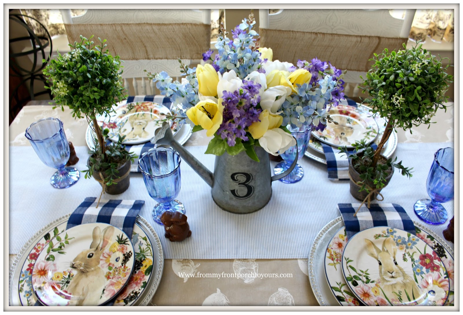 From My Front Porch To Yours Spring & Easter Tablescape Cottage