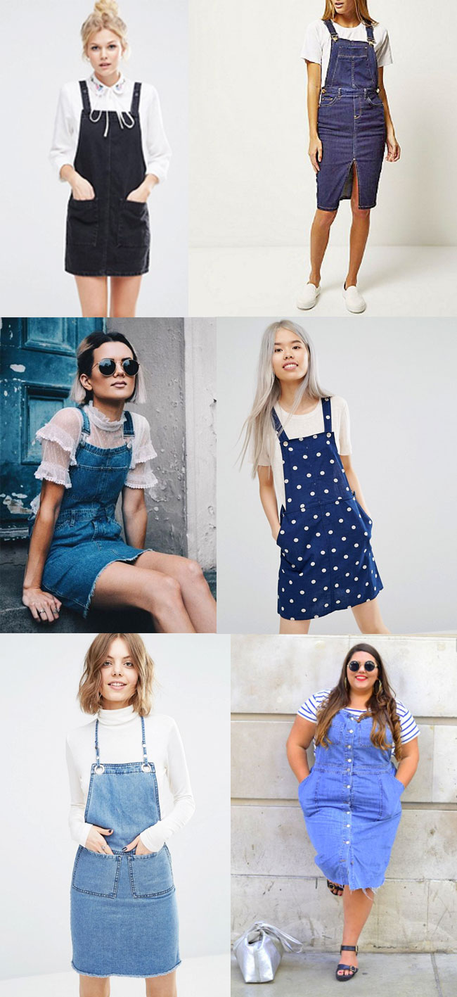 Inspiration for making the Cleo dungaree dress - Tilly and the Buttons
