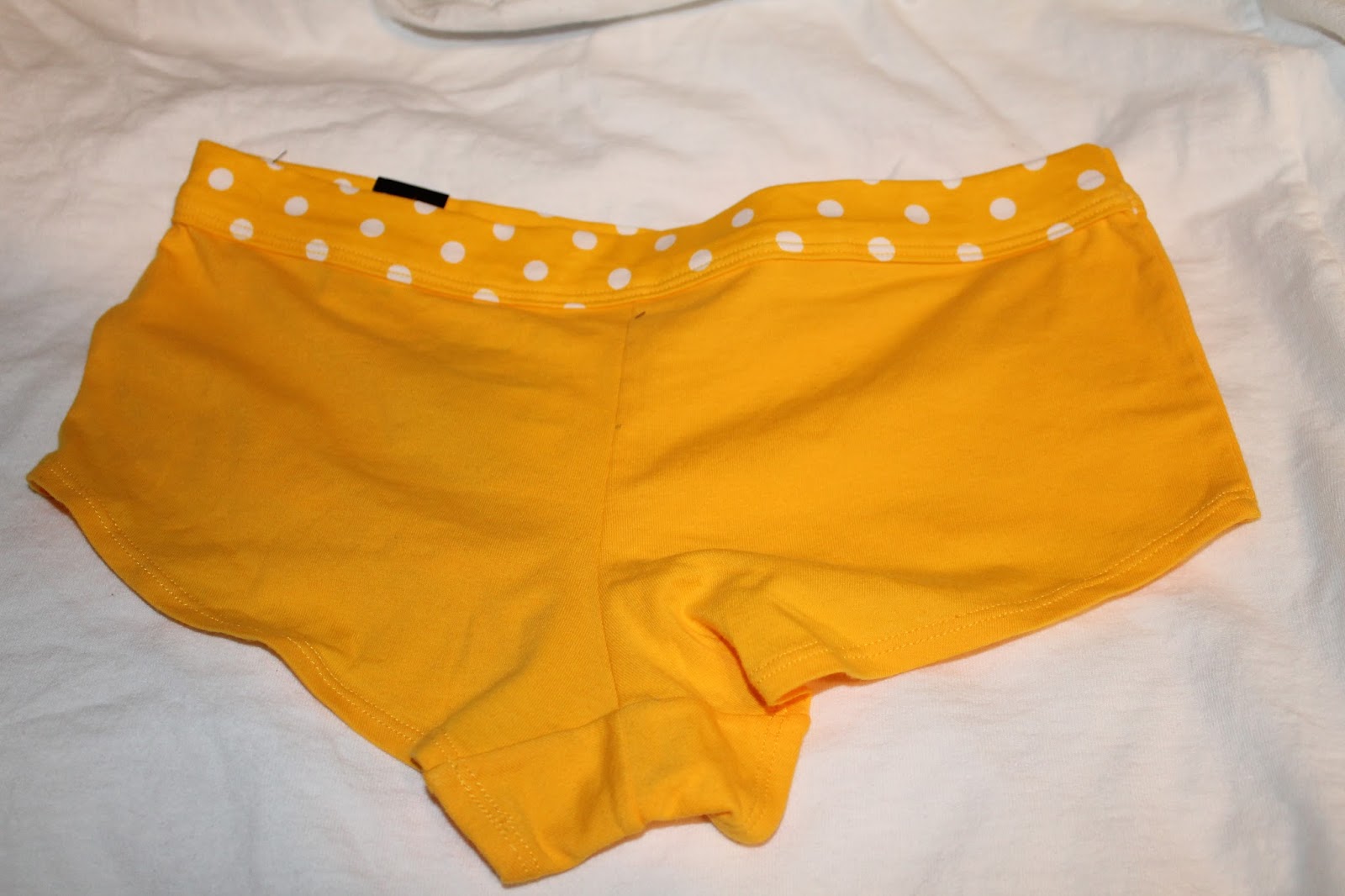 Buy my worn panties! Yellow Cotton Boyshorts