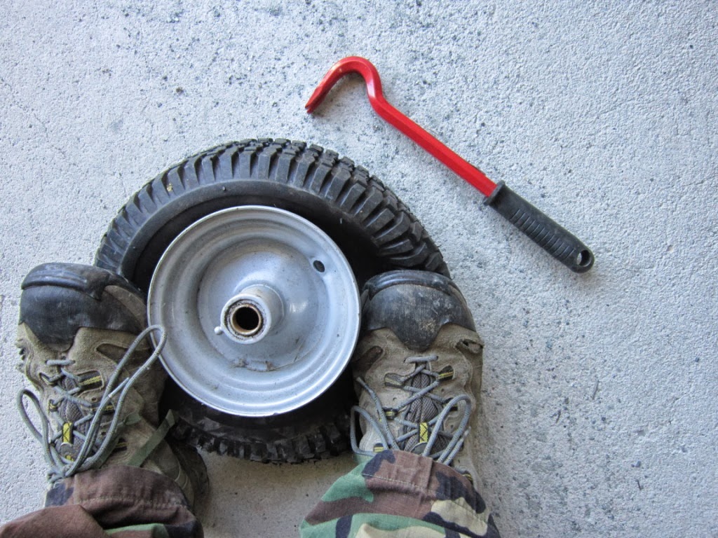 Feed Yourself During Hard Times Replacing a Tire's Valve Stem