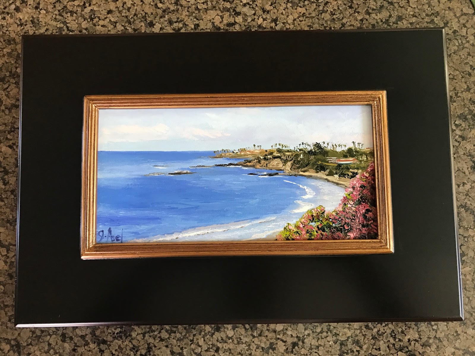 Palette Knife Painters, International "Laguna Beach from the Cliff" by