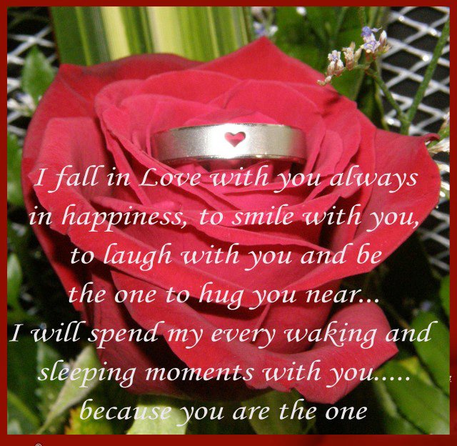 I fall in love with you Love Quotes