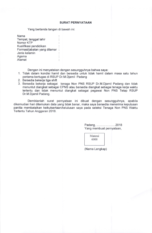 Lowongan Kerja Rsup Dr M Djamil Padang Tahun 2018 Lowongan