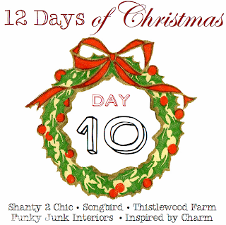 12 Days of Christmas, Day 10 via Funky Junk Interiors
