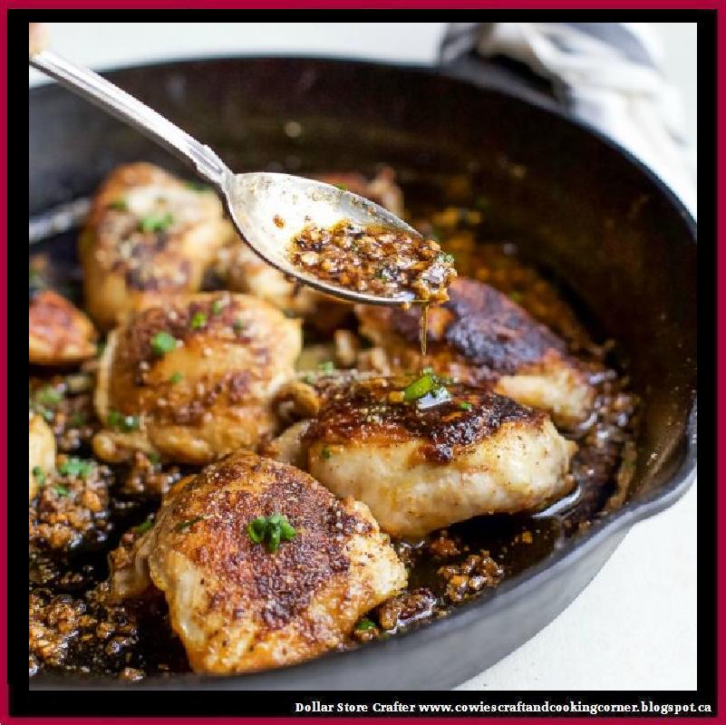 Dollar Store Crafter Skillet Garlic Parmesan Chicken