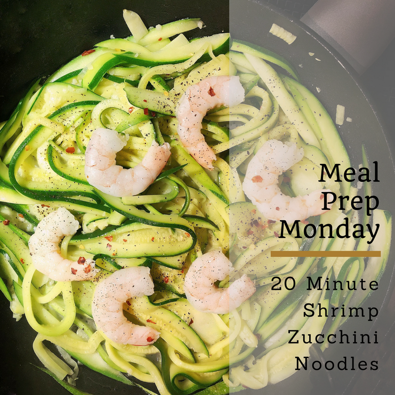 Meal Prep Mondays 20 Minute Shrimp Zucchini Noodles Sincerely Kn Toronto Food Lifestyle Blog