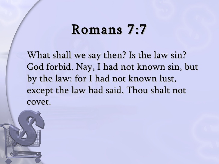 THE OLD TESTAMENT LAW 3 SHOWS US WHAT SIN IS