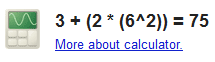 Calculate an expresion in Google