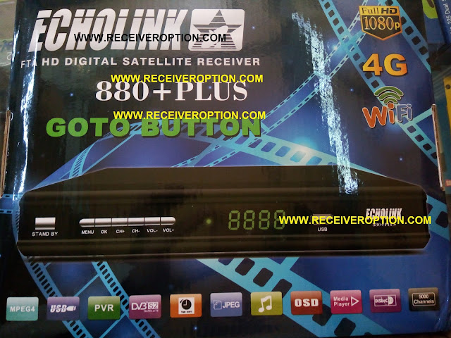 ECHOLINK 880+ PLUS HD RECEIVER CCCAM OPTION