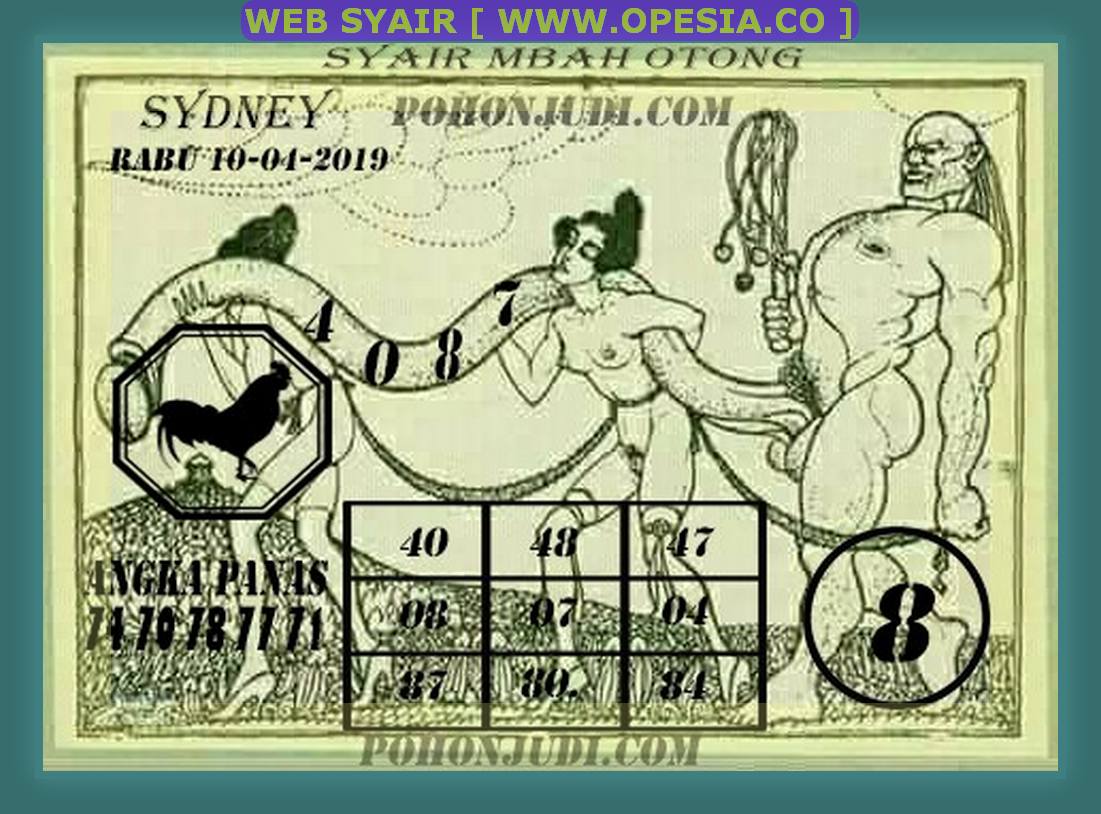 Syair Sdy Rabu 10 April 2019 Opesia Official