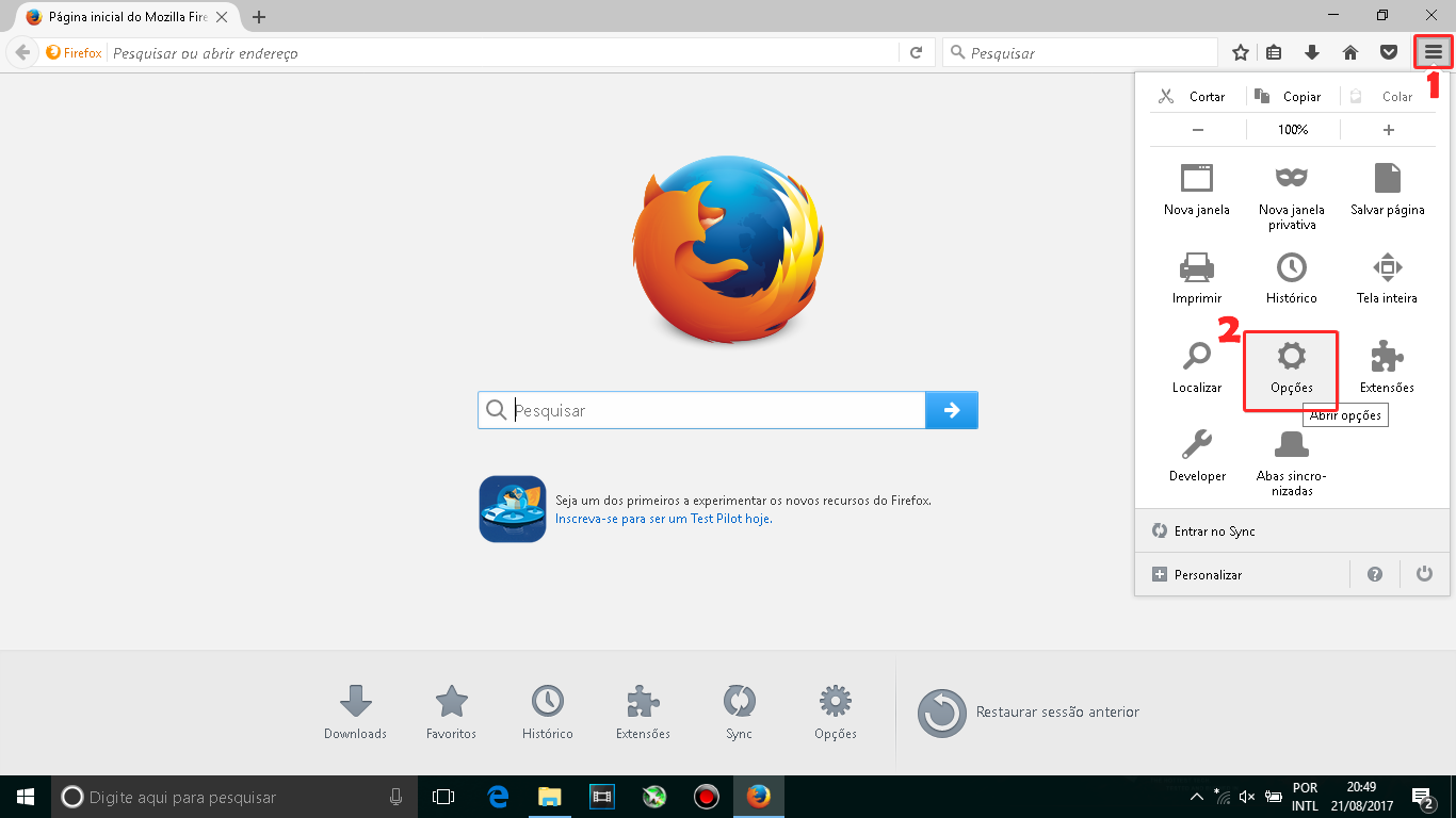 Como adicionar o Google como página inicial do navegador - Chrome e Mozilla