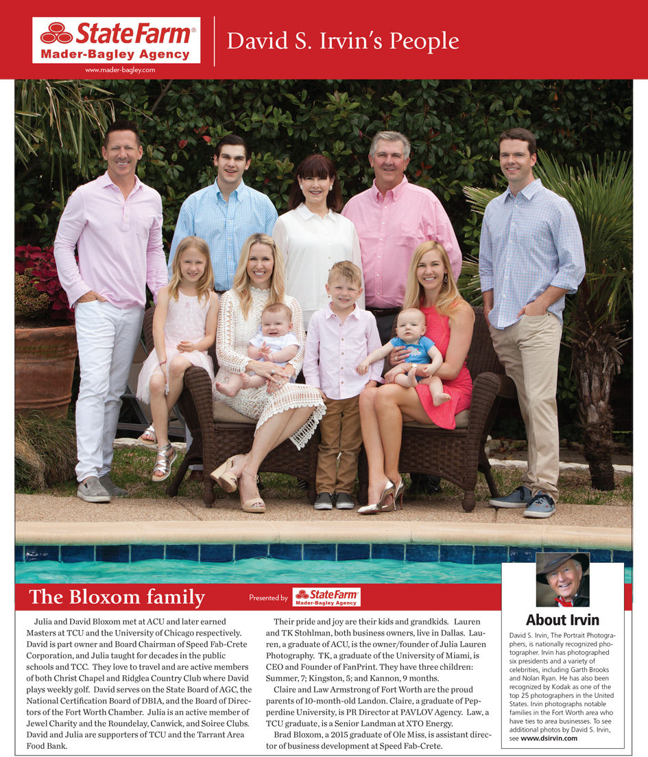 Fort Worth Business Press 2017 The Bloxom Family