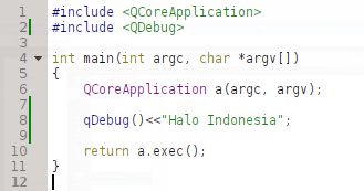 Gambar 5 : Code Hello Indonesia