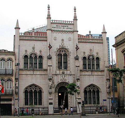 Edificio gótico de 2 pisos, exterior, Río de Janeiro