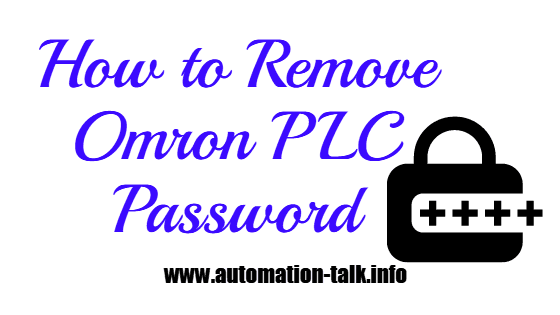 How to Remove Omron PLC Password