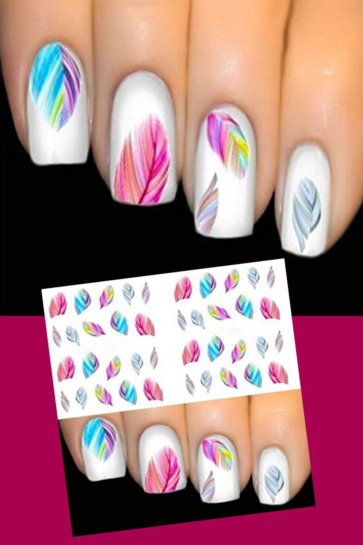 Feather nail Decals Vibe Chaser