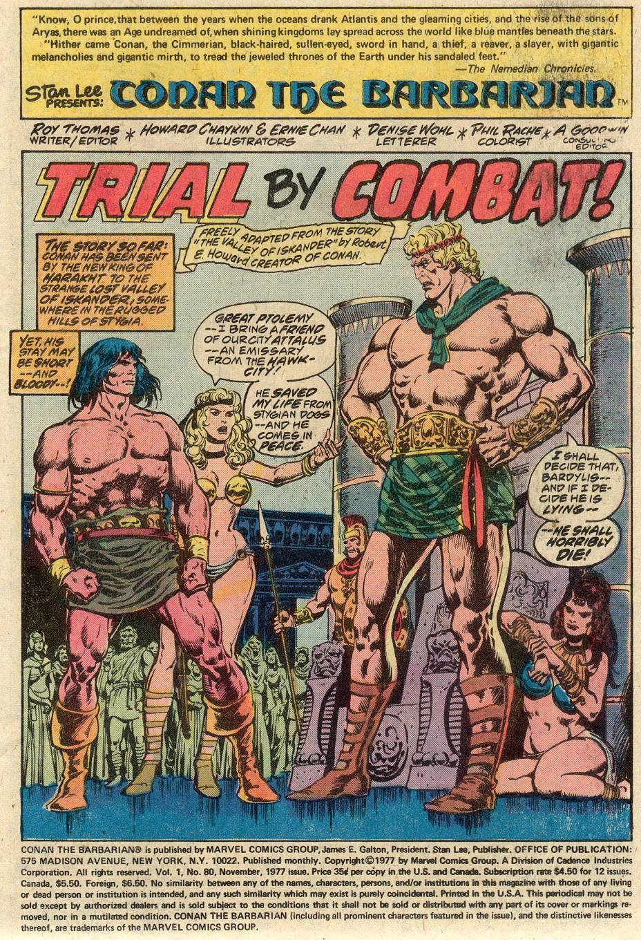 Read online Conan the Barbarian (1970) comic -  Issue #80 - 2