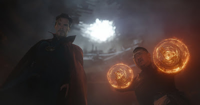 Benedict Cumberbatch and Benedict Wong in Avengers: Infinity War