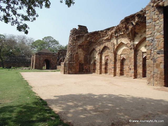 Feroz Shah Kotla Fort in Delhi, India
