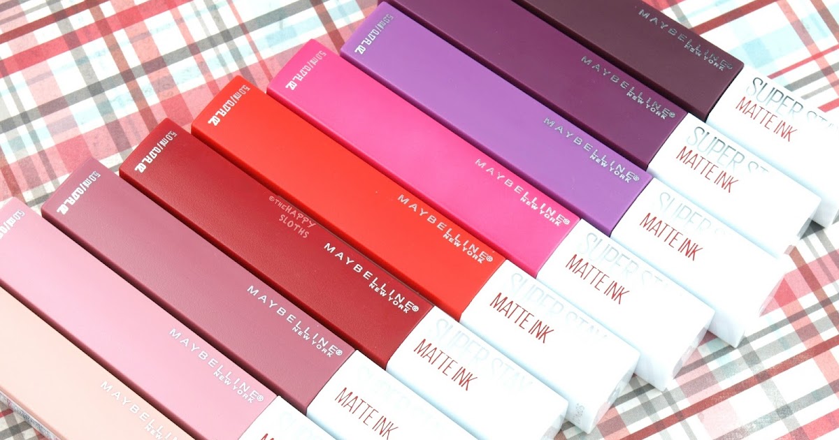 Maybelline SuperStay Matte Ink Liquid Lipstick Swatches & Review