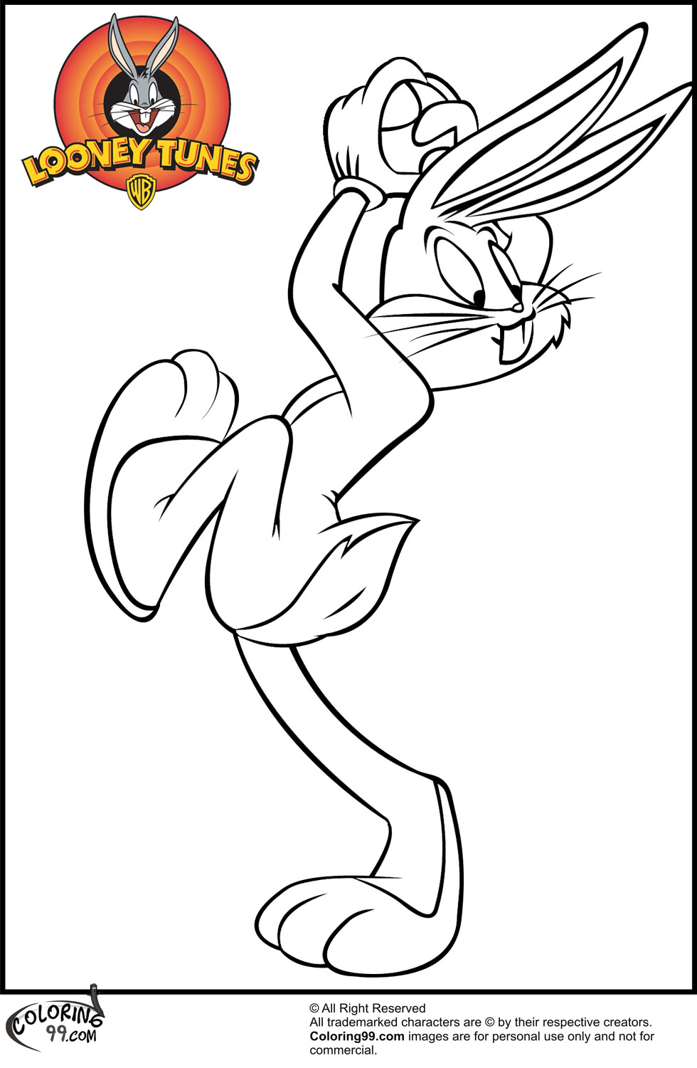 gangster bugs bunny coloring pages - photo #9