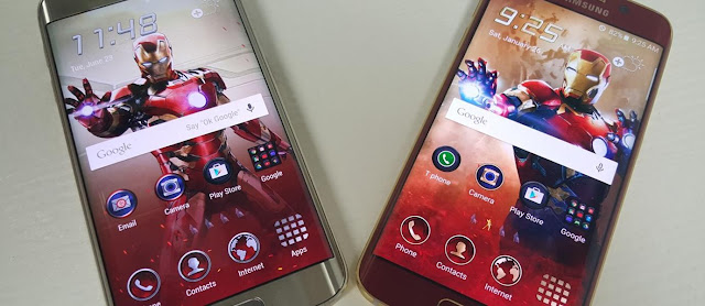 Foto-Foto Perbandingan Samsung Galaxy S6 Edge Biasa vs Iron Man Edition