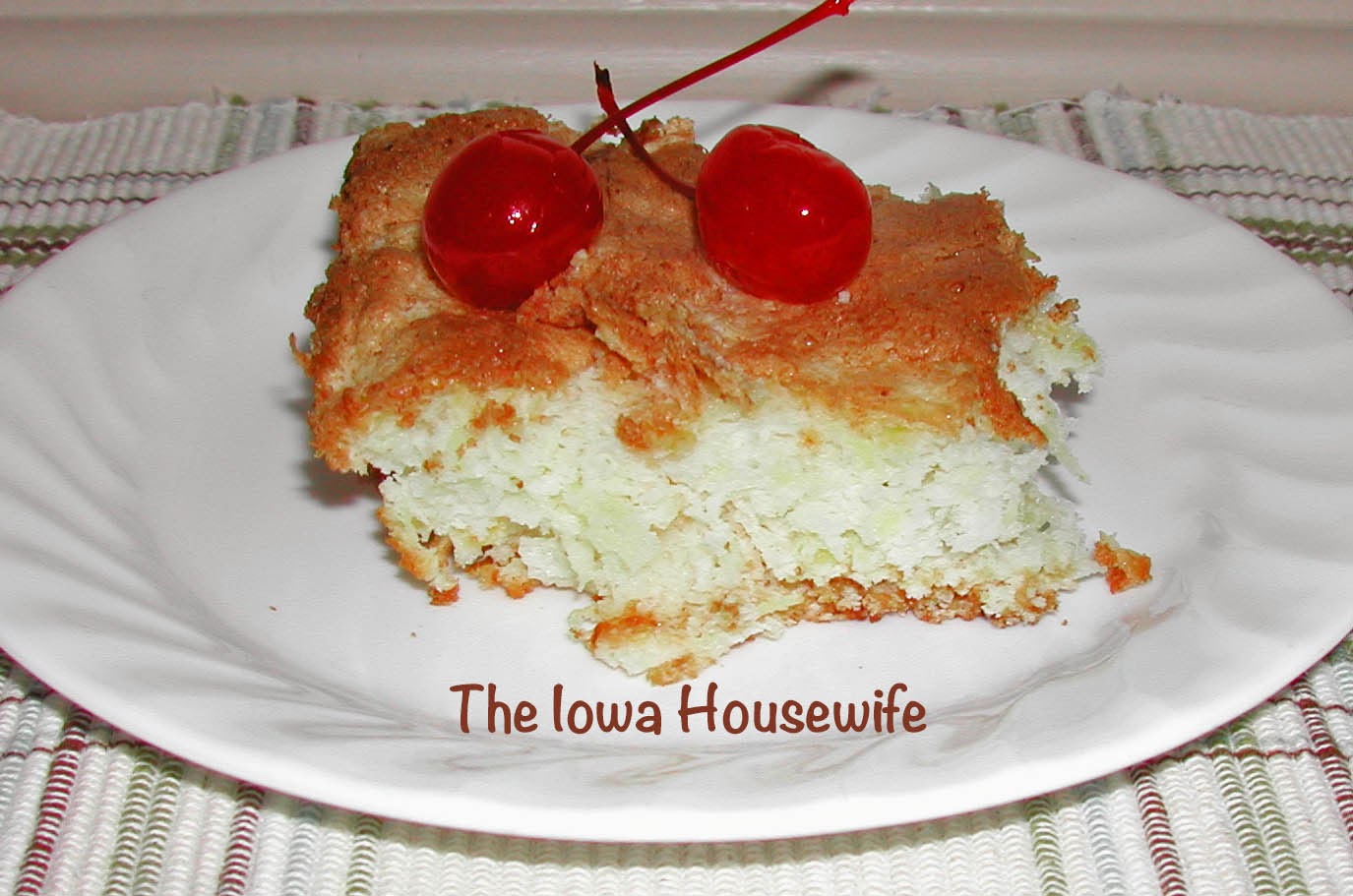 The Iowa Housewife Angel Food Pineapple Cake