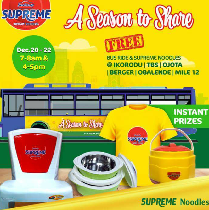 Supreme Noodles Season To share (Lagos chapter)