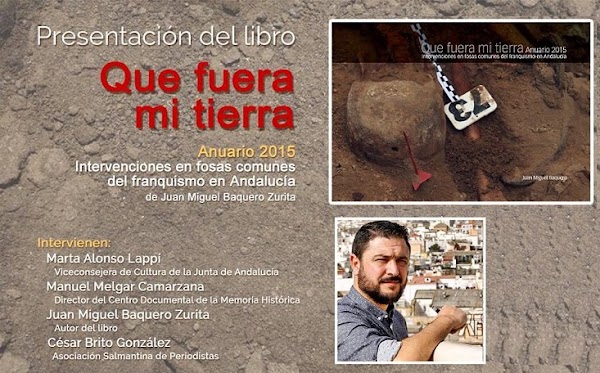 Presentación del Premio Chaves Nogales sobre la exhumación de fosas franquistas en Andalucía