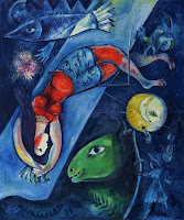 Poema sobre la Teoría de Cuerdas, Mundos Paralelos, autora Lau Firpo, pintura Marc Chagall