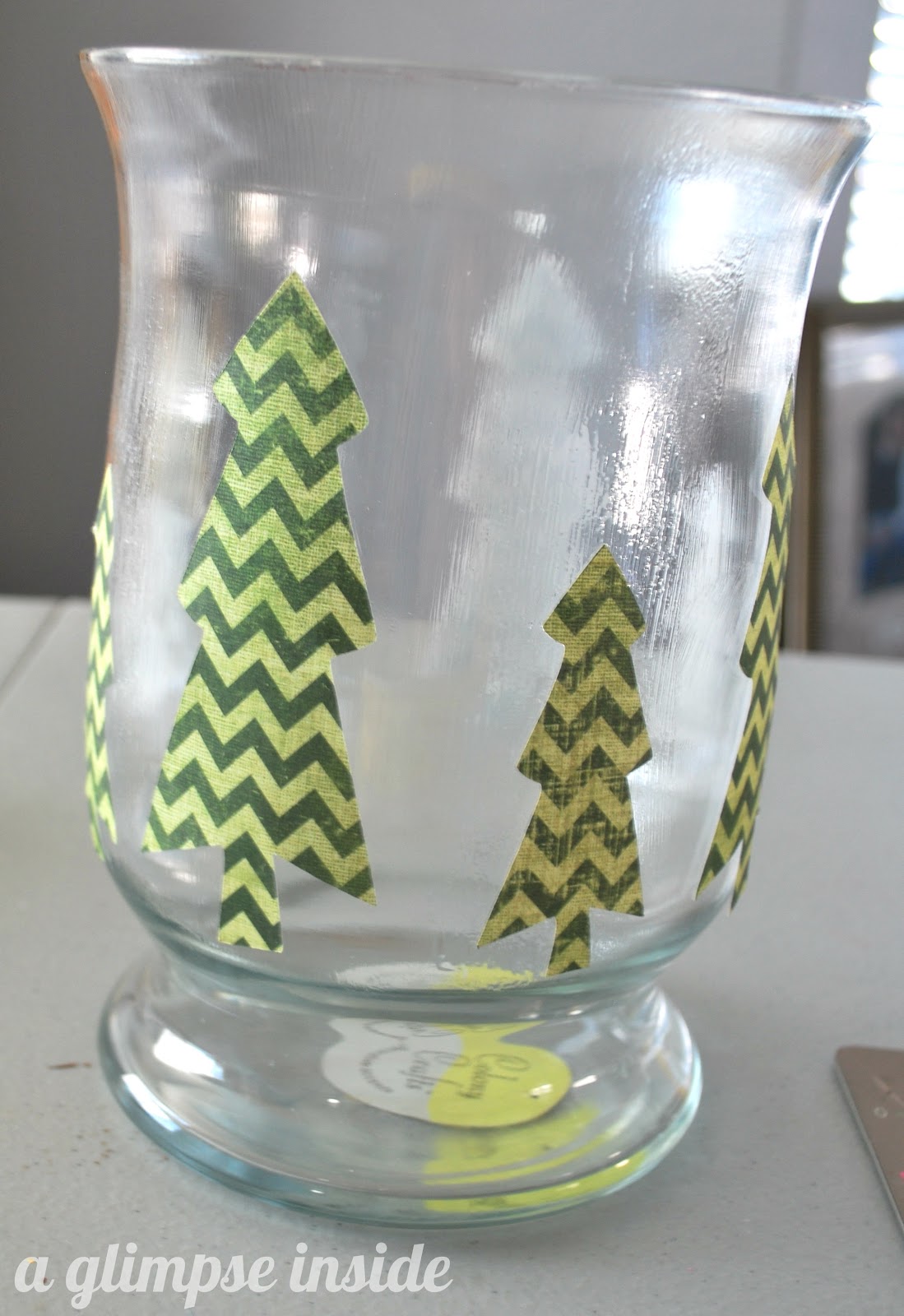 Christmas Tree Hurricane Vase A Glimpse Inside